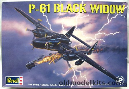 Revell 1/48 P-61 Black Widow - 'Times A Wastin' (Snuffy Smith) Major Smith 418th NFS Pacific 1944(4 kills in one night) or 'Husslin' Hussy' Nose Art, 85-7546 plastic model kit